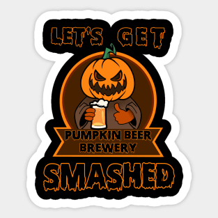 Pumpkin Beer Brewery Sticker